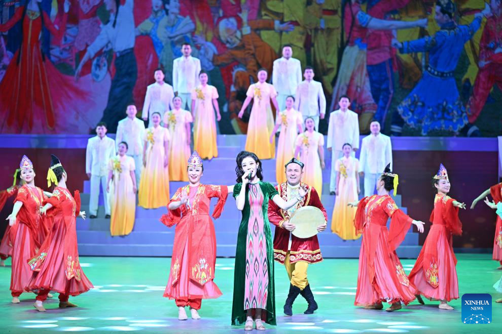 Performance staged in Urumqi to mark 70th founding anniversary of Xinjiang Production and Construction Corps