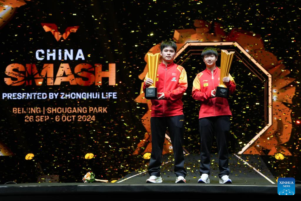 Sun Yingsha, Lin Shidong crowned at WTT China Smash