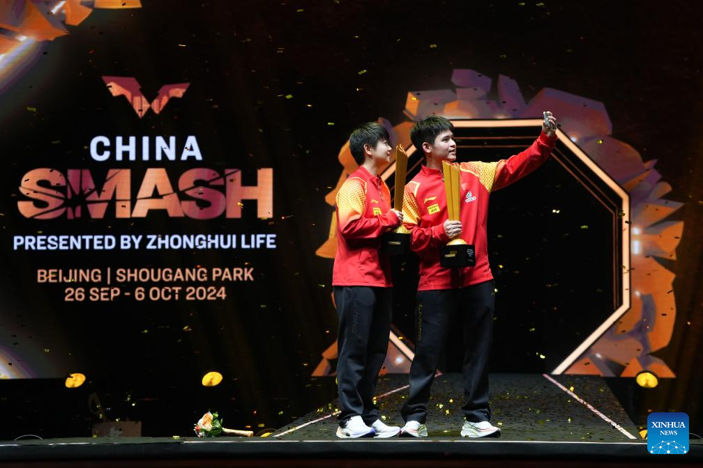 Sun Yingsha, Lin Shidong crowned at WTT China Smash