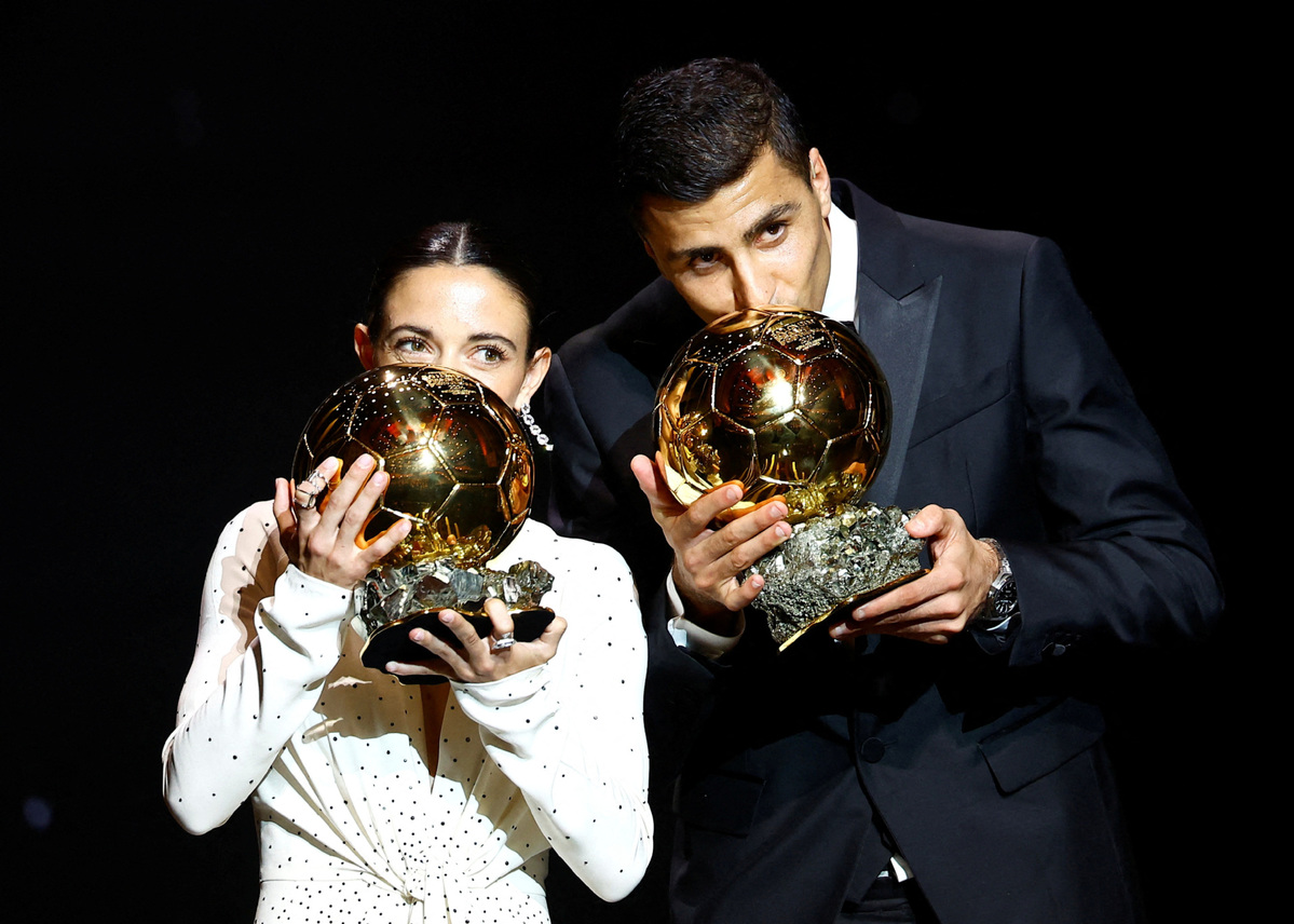 Spaniards Rodri, Bonmati win Ballon d'Or awards, Yamal named best young player