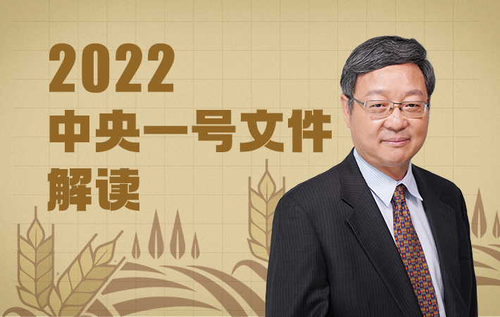 【課程預(yù)告】張紅宇：2022中央一號文件解讀