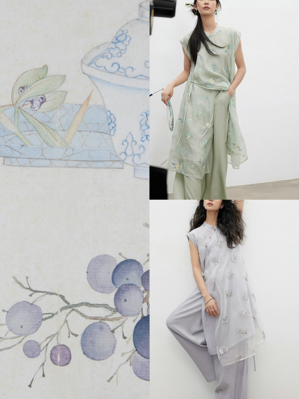 New Chinese Style: Wearing colors of Chinese painting